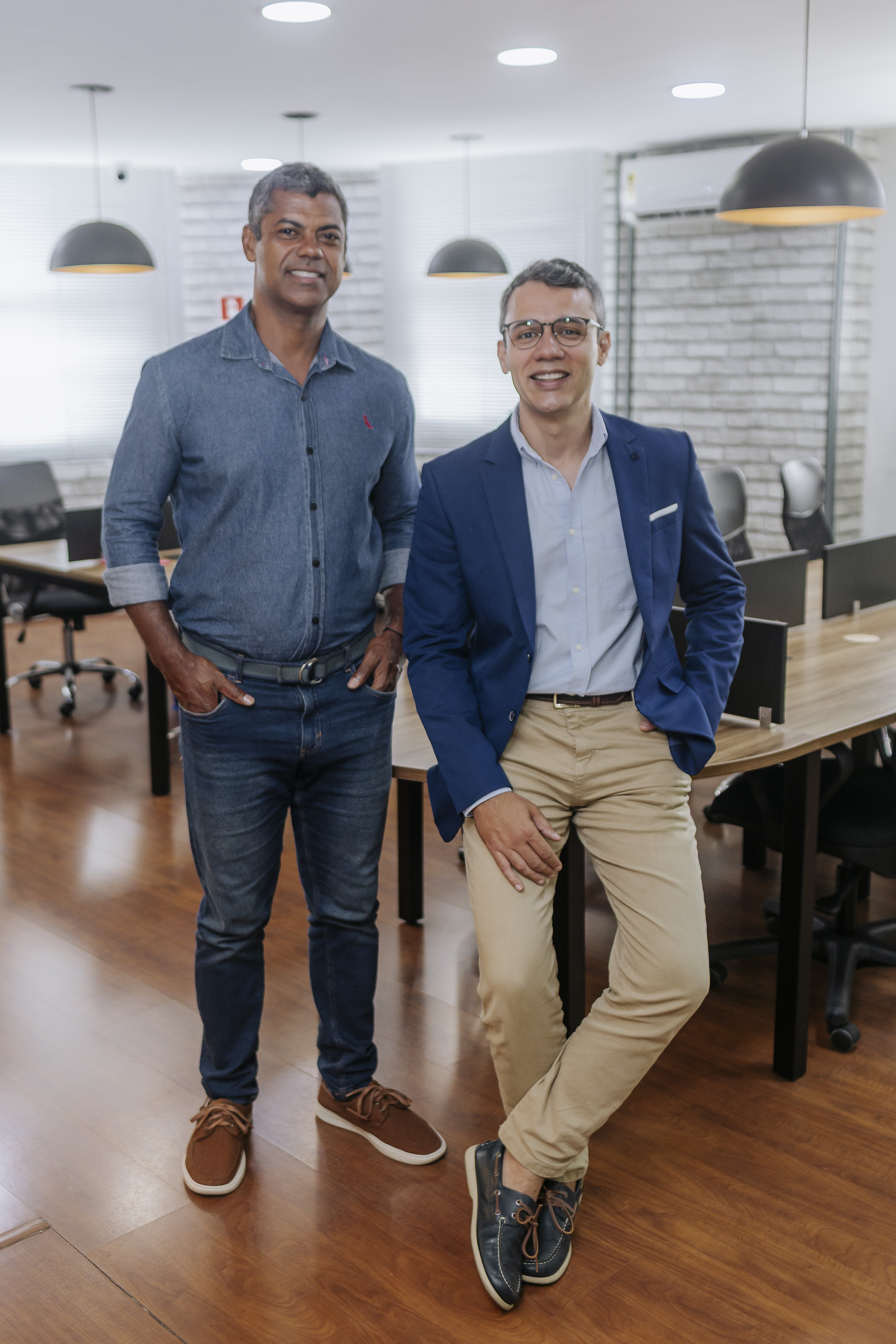 Filipe e Bruno, sócios da Ápice BPO Financeiro